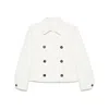 Brunello Cucinelli Cropped Jacket In White