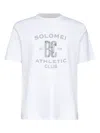 Brunello Cucinelli Crew Neck Graphic Print Short Sleeves T-shirt In White