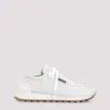 Brunello Cucinelli Bead-embellished Nylon And Suede Sneakers In White