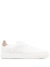 BRUNELLO CUCINELLI BRUNELLO CUCINELLI WHITE LEATHER SNEAKERS