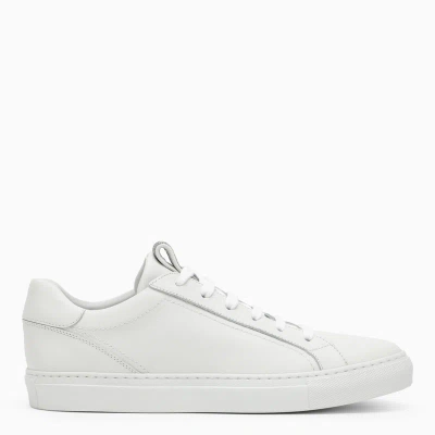 BRUNELLO CUCINELLI WHITE LEATHER TRAINER