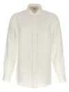 Shop Brunello Cucinelli White Linen Shirt