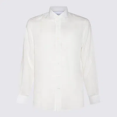 Brunello Cucinelli White Linen Shirt