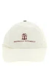 Brunello Cucinelli Logo-embroidered Baseball Cap In White