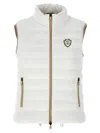 Brunello Cucinelli Quilted High Collar Sleeveless Jacket In White