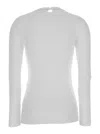Brunello Cucinelli White Long-sleeve Top With Monile Detail