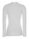 Brunello Cucinelli White Long-sleeve Top With Monile Detail