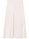 Brunello Cucinelli Women Satin Cady Fluid Pencil Skirt In White