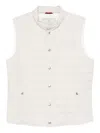 Brunello Cucinelli Nylon Down Vest In White