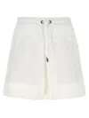 Brunello Cucinelli Paneled Track Bermuda And Short White