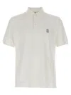 Brunello Cucinelli Ribbed Collar Short Sleeves Polo Shirt In White