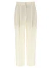 Brunello Cucinelli Trousers With Pleats And Pockets In Neutral