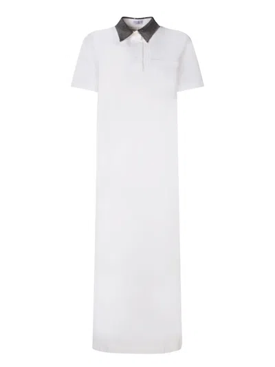 Brunello Cucinelli White Polo Dress