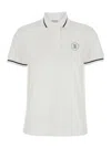 Brunello Cucinelli White Polo Shirt With Logo Printed On The Front In Cotton Jersey Woman In White