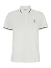Brunello Cucinelli White Polo Shirt With Logo Printed On The Front In Cotton Jersey Woman