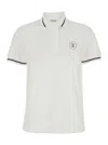 Brunello Cucinelli White Polo Shirt With Logo Printed On The Front In Cotton Jersey Woman In White