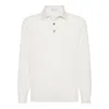 Brunello Cucinelli Poloshirt Aus Kaschmir In White