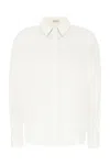 Brunello Cucinelli Stretch Cotton Poplin Shirt White In White