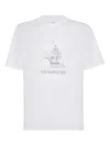 Brunello Cucinelli Cotton Anamnesis Print T-shirt In White