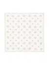 Brunello Cucinelli White Scarf In Silk With Print In White