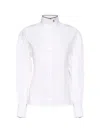Brunello Cucinelli Stretch Cotton Poplin Shirt With Shiny Collar Detail Clothing In Multi