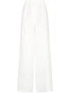 Brunello Cucinelli White Pants With Pleated Front And Jewelry Detail