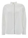 Brunello Cucinelli White Shirt With Monile Detail