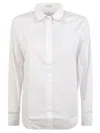 Brunello Cucinelli White Shirt With Structured Collar In White