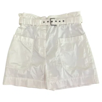 Pre-owned Brunello Cucinelli White Shorts, Size 42