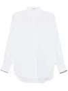 Brunello Cucinelli Women's Silk Shirt In White