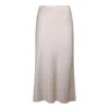 Brunello Cucinelli Long Skirt With Elasticized Waistband And Side Slits In Sale
