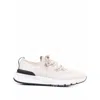 Brunello Cucinelli Ivory Chiné Knit Runners In Neutral