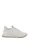 Brunello Cucinelli White Sneakers With Monile Insert In White
