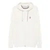 Brunello Cucinelli Cashmere Knit Sweatshirt With Hood In White