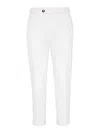Brunello Cucinelli Pleat-front Cotton Trousers In White