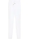 Brunello Cucinelli Men's Linen Blend Drawstring Trousers In White