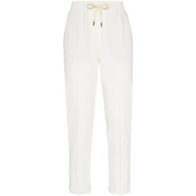 Brunello Cucinelli White Trousers Women