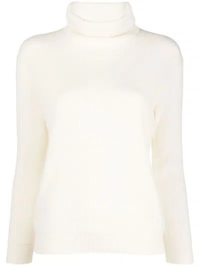 BRUNELLO CUCINELLI WHITE TURTLENECK SWEATER