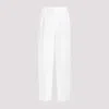 Brunello Cucinelli High-waist Cropped Trousers In Nude & Neutrals