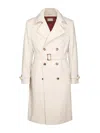 Brunello Cucinelli Wool Trench Coat In White