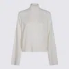 Brunello Cucinelli White Wool Knitwear