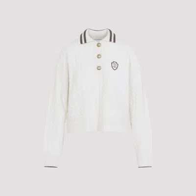 Brunello Cucinelli White Wool Pullover