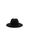 Brunello Cucinelli Leather Hat Featuring Jewel Embellishment In Black