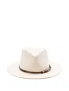 Brunello Cucinelli Felt Fedora Hat In White