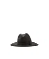 Brunello Cucinelli Straw Hat With Precious Band In Black