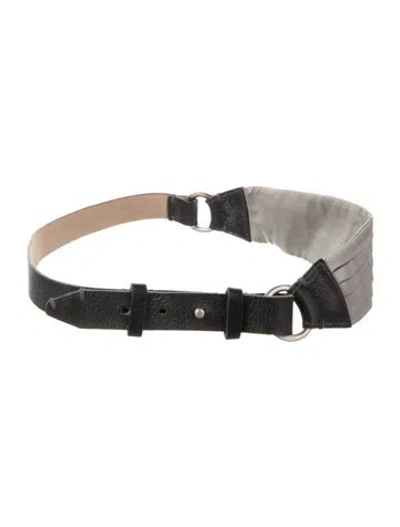 Pre-owned Brunello Cucinelli Wide Leather Waist Belt In Multi