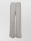 BRUNELLO CUCINELLI WIDE LEG BELTED TROUSERS WITH FRONT CREASE