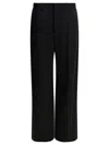 Brunello Cucinelli Wide-leg Trousers Back Pockets In Black