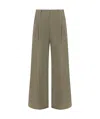 Brunello Cucinelli Wide-leg Casual Pants In Green