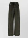 Brunello Cucinelli Wide-leg Corduroy Trousers Side Pockets In Green